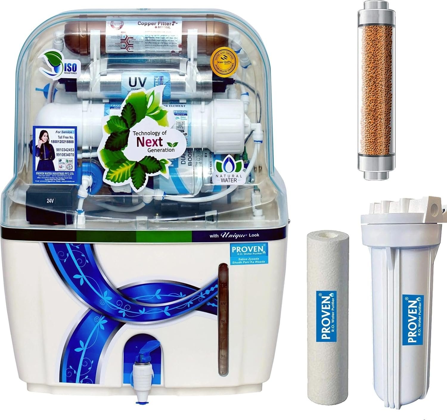 Proven Swift RO Water Purifier 12L 15L Black