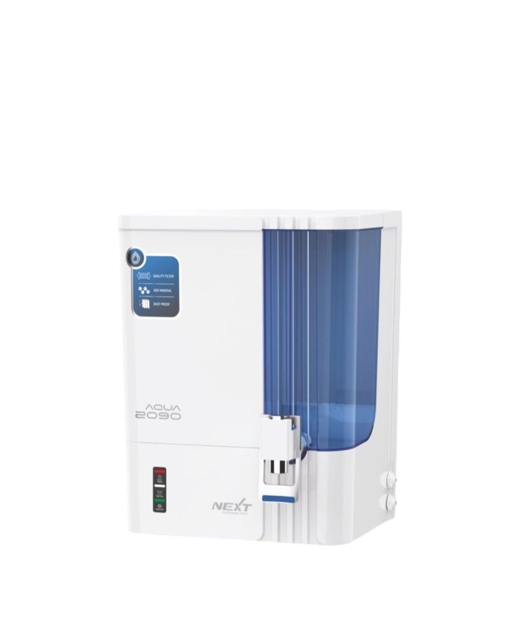 AQUAFRESH™ 2090 Model Electric Ultra Filtration Based Gravity Water Filter | SMART LED Display | 10 L RO + UV + UF + TDS Water Purifier | Multi-Stage Filtration | White