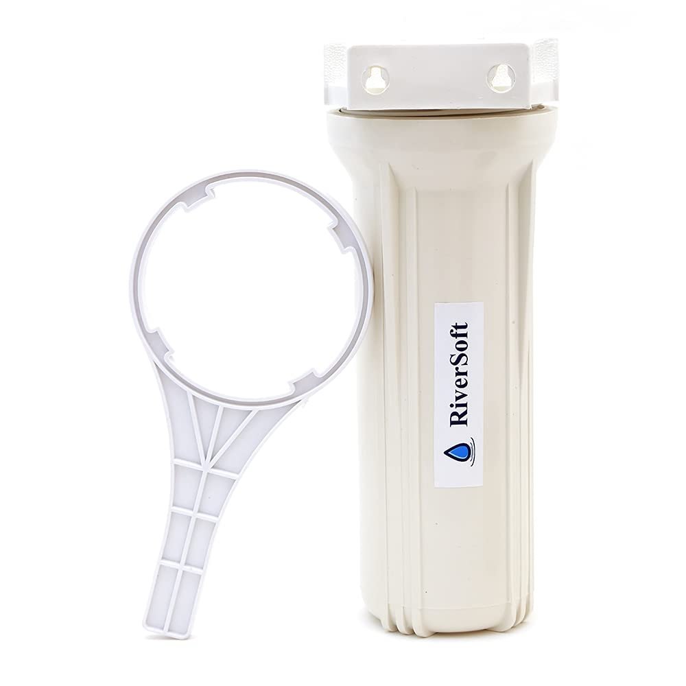 RiverSoft Prero-10-Ch Ro Prefilter Housing (Only Outer Body, Pp), White
