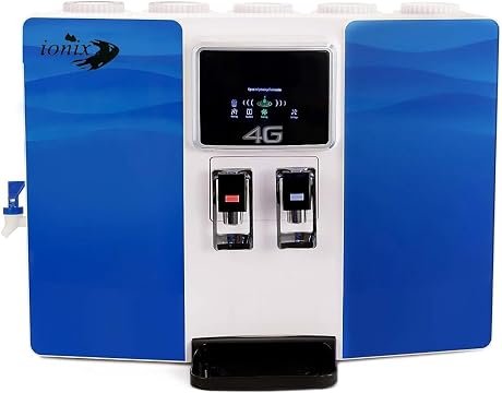 IONIX 4G pH Hot & Cold Alkaline Water Purifier 9L RO+UV+UF+TDS+ Alkaline Purification | 8 Stage Water...