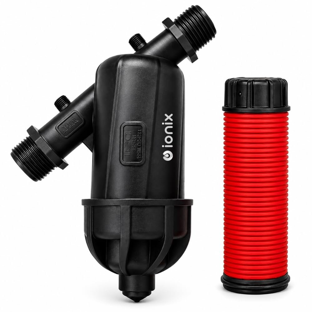 IONIX 1 Inch Y Type Disc Filter for Water Tank | High Efficiency Disc Filtration | BSP Thread Inline Sediment Filter | Dirt, Sand Protection for Home, Irrigation & Pipeline